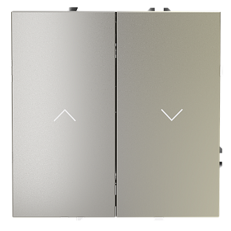 Выключатель встраиваемый для жалюзи 10А, шелк Voltum S70 VLS020704, Пластик Soft touch