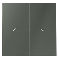 Клавиши для выключателя жалюзи, титан Voltum S70 VLS002506, Пластик Soft touch