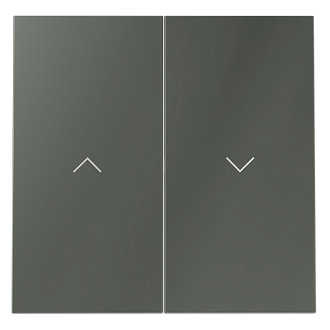 Клавиши для выключателя жалюзи, титан Voltum S70 VLS002506, Пластик Soft touch