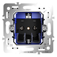 Механизм розетки с заземлением 16А, S70 Voltum S70 VLS0401M, Металл