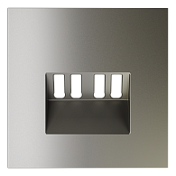 Накладка для розетки акустической 4-местной , шелк Voltum S70 VLS001504, Пластик Soft touch