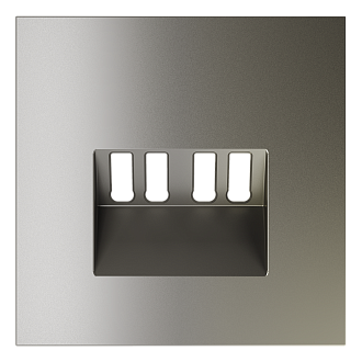 Накладка для розетки акустической 4-местной , шелк Voltum S70 VLS001504, Пластик Soft touch