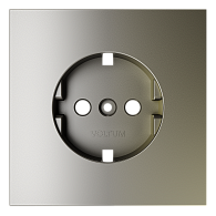 Накладка для розетки с заземлением, шелк Voltum S70 VLS000604, Пластик Soft touch
