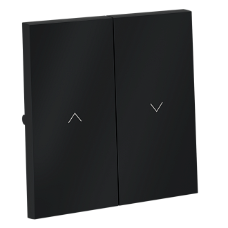 Клавиши для выключателя жалюзи, графит Voltum S70 VLS002507, Пластик Soft touch