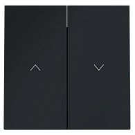 Клавиши для выключателя жалюзи, графит Voltum S70 VLS002507, Пластик Soft touch