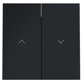 Клавиши для выключателя жалюзи, графит Voltum S70 VLS002507, Пластик Soft touch