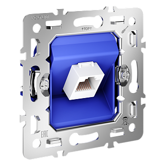 Механизм розетки компьютерной RJ45 кат.6, S70 Voltum S70 VLS0601M, Металл
