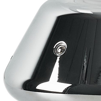 Настольная лампа диммируемая 10W 3000K прозрачный/хром Uovo III Lightstar 807904