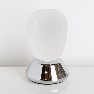 Настольная лампа диммируемая 10W 3000K матовый/хром Uovo III Lightstar 807914