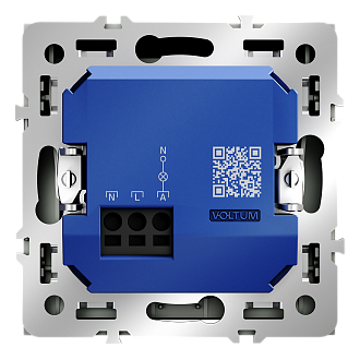 Выключатель встраиваемый S70 карточный 16А, титан Voltum VLS010706