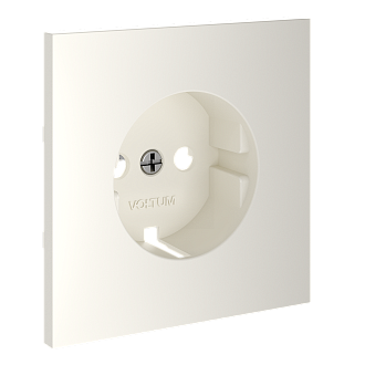 Накладка для розетки с заземлением, S70, хлопок Voltum VLS000613