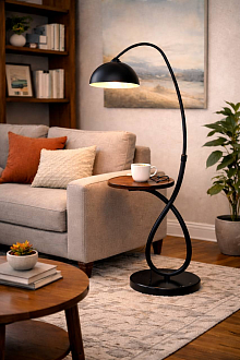 Торшер **-160 см, 1*Е27*60W, Modemodern  MD.8818.01FL, Чёрный