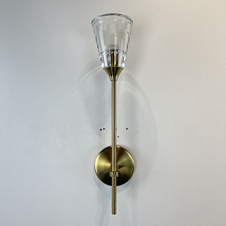 Бра TORCHE DE VERRE wall lamp 10*10*51 см, 1*G9*40W, ImperiumLoft 44.394, Латунь