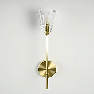 Бра TORCHE DE VERRE wall lamp 10*10*51 см, 1*G9*40W, ImperiumLoft 44.394, Латунь