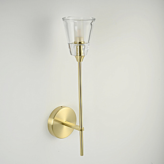 Бра TORCHE DE VERRE wall lamp 10*10*51 см, 1*G9*40W, ImperiumLoft 44.394, Латунь