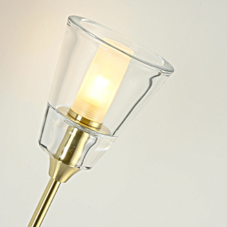 Бра TORCHE DE VERRE wall lamp 10*10*51 см, 1*G9*40W, ImperiumLoft 44.394, Латунь