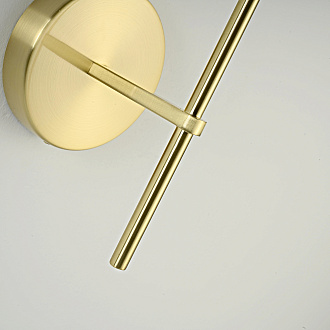 Бра TORCHE DE VERRE wall lamp 10*10*51 см, 1*G9*40W, ImperiumLoft 44.394, Латунь