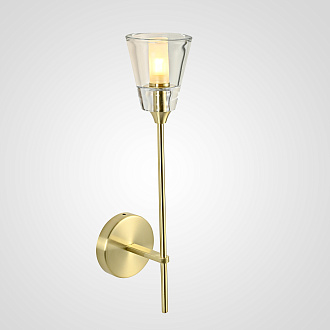 Бра TORCHE DE VERRE wall lamp 10*10*51 см, 1*G9*40W, ImperiumLoft 44.394, Латунь