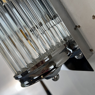 Бра Eichholtz Wall Lamp Glorious M 13*13*30 см, 1*E14*40W, ImperiumLoft 44.404, Хром