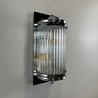 Бра Eichholtz Wall Lamp Glorious M 13*13*30 см, 1*E14*40W, ImperiumLoft 44.404, Хром
