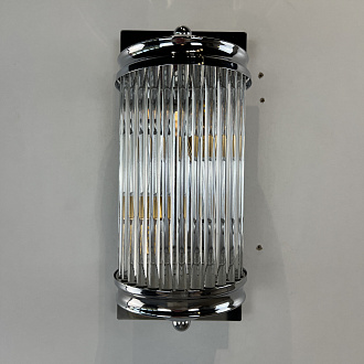 Бра Eichholtz Wall Lamp Glorious M 13*13*30 см, 1*E14*40W, ImperiumLoft 44.404, Хром