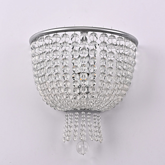 Бра Jacqueline Sconce White 25*25*26 см, 1*E14*40W, ImperiumLoft 44.444, Серебристый, Латунь