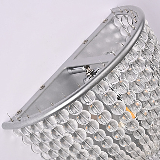 Бра Jacqueline Sconce White 25*25*26 см, 1*E14*40W, ImperiumLoft 44.444, Серебристый, Латунь