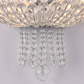Бра Jacqueline Sconce White 25*25*26 см, 1*E14*40W, ImperiumLoft 44.444, Серебристый, Латунь
