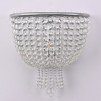 Бра Jacqueline Sconce White 25*25*26 см, 1*E14*40W, ImperiumLoft 44.444, Серебристый, Латунь