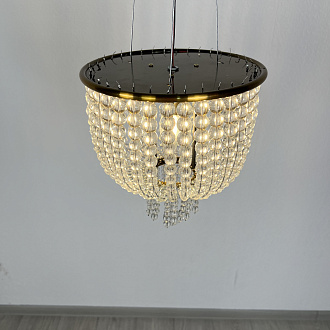 Потолочная люстра JACQUELINE WHITE SCONCE brass 25*25*26 см, 4*E14*40W, ImperiumLoft 44.444, Латунь