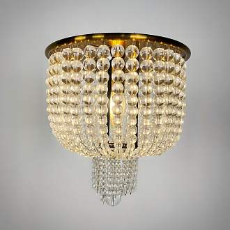 Потолочная люстра JACQUELINE WHITE SCONCE brass 25*25*26 см, 4*E14*40W, ImperiumLoft 44.444, Латунь