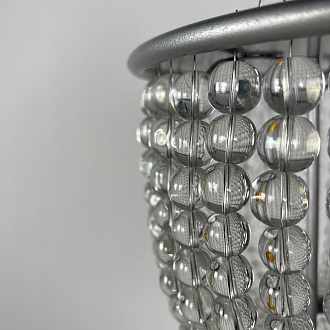 Потолочная люстра Jacqueline White Sconce 25*25*26 см, 1*E14*40W, ImperiumLoft 44.444, Серебристый