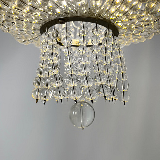 Потолочная люстра Jacqueline White Sconce 25*25*26 см, 1*E14*40W, ImperiumLoft 44.444, Серебристый