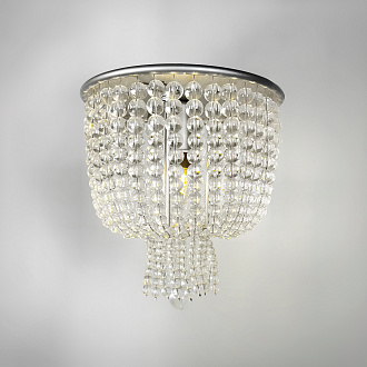 Потолочная люстра Jacqueline White Sconce 25*25*26 см, 1*E14*40W, ImperiumLoft 44.444, Серебристый