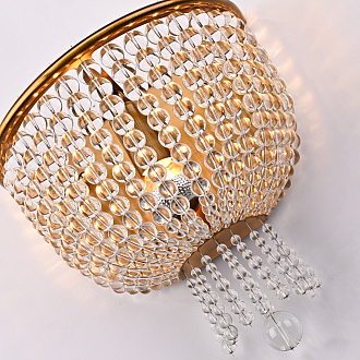 Бра Jacqueline Sconce Brass 25*25*26 см, 1*E14*40W, ImperiumLoft 44.444, Латунь