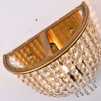 Бра Jacqueline Sconce Brass 25*25*26 см, 1*E14*40W, ImperiumLoft 44.444, Латунь