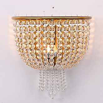 Бра Jacqueline Sconce Brass 25*25*26 см, 1*E14*40W, ImperiumLoft 44.444, Латунь