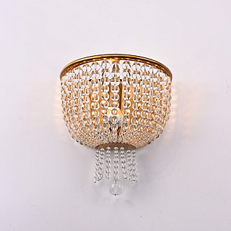 Бра Jacqueline Sconce Brass 25*25*26 см, 1*E14*40W, ImperiumLoft 44.444, Латунь