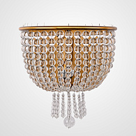 Бра Jacqueline Sconce Brass 25*25*26 см, 1*E14*40W, ImperiumLoft 44.444, Латунь