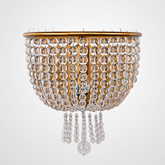 Бра Jacqueline Sconce Brass 25*25*26 см, 1*E14*40W, ImperiumLoft 44.444, Латунь