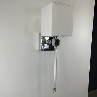 Бра Regina Andrew Crystal Sconce 17,7*15,4*59 см, 1*E14*40W, ImperiumLoft 44.466, Серебристый, Прозрачный