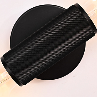 Бра RH Utilitaire Inline Sconce Black 28,5*8*10 см, 2*E27*60W, ImperiumLoft 44.558, Чёрный