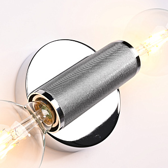 Бра RH Utilitaire Inline Sconce Silver 28,5*8*10 см, 2*E27*60W, ImperiumLoft 44.559, Никель