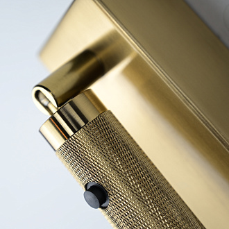 Бра Chelsom WALL LED KNURL BRASS 13*5*13 см, 1*LED*3W, 4000K, ImperiumLoft 44.603, Латунь