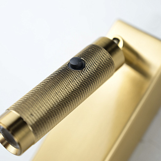 Бра Chelsom WALL LED KNURL BRASS 13*5*13 см, 1*LED*3W, 4000K, ImperiumLoft 44.603, Латунь