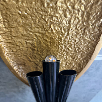 Бра Corrugation Gold 20*18*18 см, 2*G9*40W, ImperiumLoft 44.642, Чёрный, Золотистый, Серебристый