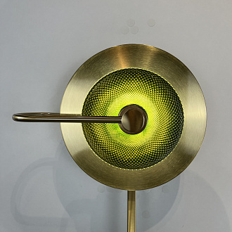 Бра Green Disk Double 28*28*59 см, 2*LED*5W, ImperiumLoft 44.651, Латунь