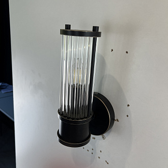 Бра Ralph Lauren Allen Single Sconce 13*12*27 см, 1*E14*60W, ImperiumLoft 44.664, Чёрный