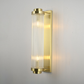 Бра Brass Kiosk 60 20*12*60 см, 2*E14*40W, ImperiumLoft 44.683-0, Латунь