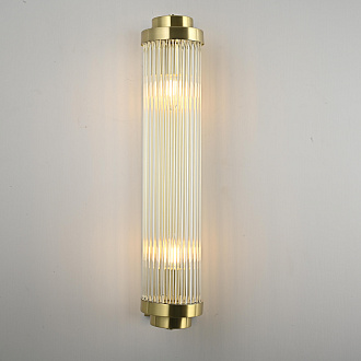 Бра Brass Kiosk 60 20*12*60 см, 2*E14*40W, ImperiumLoft 44.683-0, Латунь